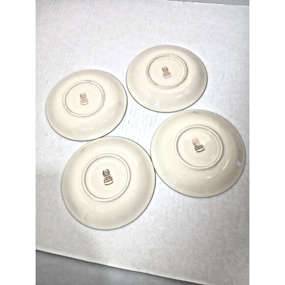 Lenox Mansfield 4 Fine Bone China Saucers 5 5/8" - Picture 2 of 3